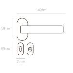 Στενή Πλάκα με Ροζέτα Best Inox Φιξ 1002KS - Image 2