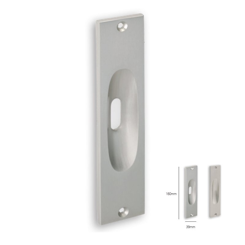 xoufta095 Χούφτα Συρόμενης Πόρτας Τετράγωνη - Image 1