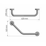 Λαβη μπανιου Μαύρο ματ Sanco 0400-Μ116 - Image 2