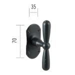 Ιταλικής κατασκευής λαβή για παράθυρα 033 αντικέ ασημί - Image 2