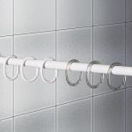 Clips 12 pcs white κρίκοι κουρτίνας μπάνιου Joybath