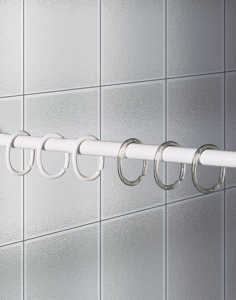 007-00002 Clips 12 pcs transparent κρίκοι κουρτίνας μπάνιου Joybath - Image 1