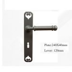 Πόμολο Ιταλίας Σφυριλατο με Πλάκα  Νο 207