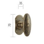 Ιταλικής κατασκευής λαβή για παράθυρα 014 χρυσό αντικέ - Image 2