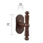 Ιταλικής κατασκευής λαβή για παράθυρα 006 χρυσό αντικέ - Image 2