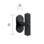 Ιταλικής κατασκευής λαβή για παράθυρα 004 μαυρο - Image 2