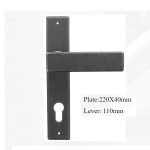 Πόμολο Ιταλίας Σφυριλατο με Πλάκα  Νο 219