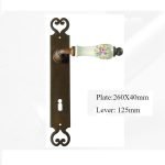 Πόμολο Ιταλίας Σφυριλατο με Πλάκα  Νο 224