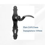 Πόμολο Ιταλίας Σφυριλατο με Πλάκα  Νο 238