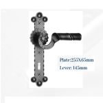 Πόμολο Ιταλίας Σφυριλατο με Πλάκα  Νο 244