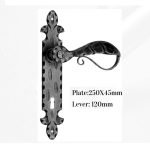 Πόμολο Ιταλίας Σφυριλατο με Πλάκα  Νο 250