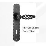 Πόμολο Ιταλίας Σφυριλατο με Πλάκα  Νο 254