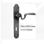 Πόμολο Ιταλίας Σφυριλατο με Πλάκα  Νο 255