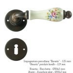 Πόμολο Ιταλίας Σφυριλατο με ροζετα Νο 207