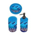 Σετ μπάνιου με χειροποίητο βυθό και δελφίνια