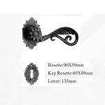 Πόμολο Ιταλίας Σφυριλατο με ροζετα Νο 254