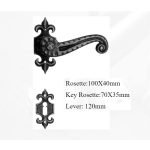 Πόμολο Ιταλίας Σφυριλατο με ροζετα Νο 256