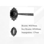 Πόμολο Ιταλίας Σφυριλατο με ροζετα Νο 258