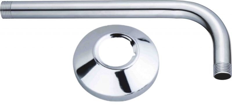 11-8002 PIPE CURVA - MΠΡΑΤΣΟ ST ST 300 MM*70 MM*1MM DIA 20 MM M1/2xM1/2 - Image 1