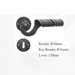 Πόμολο Ιταλίας Σφυριλατο με ροζετα Νο 203