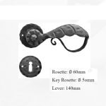 Πόμολο Ιταλίας Σφυριλατο με ροζετα Νο 204