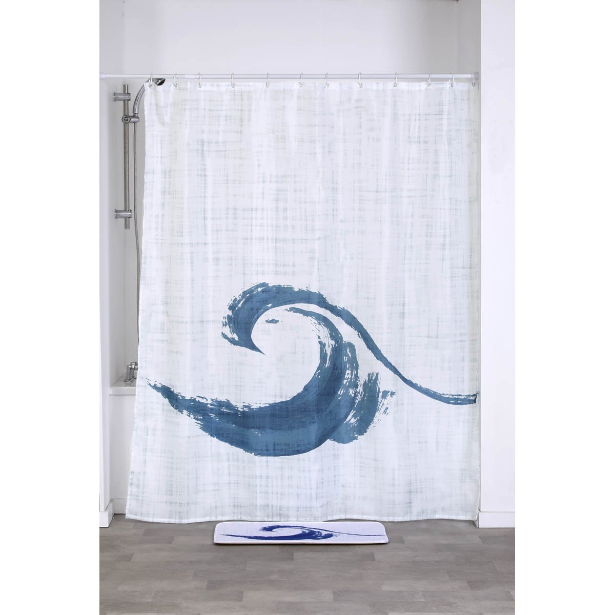 1344-1 Κουρτίνα μπάνιου polyester 180x200 cm - Image 1