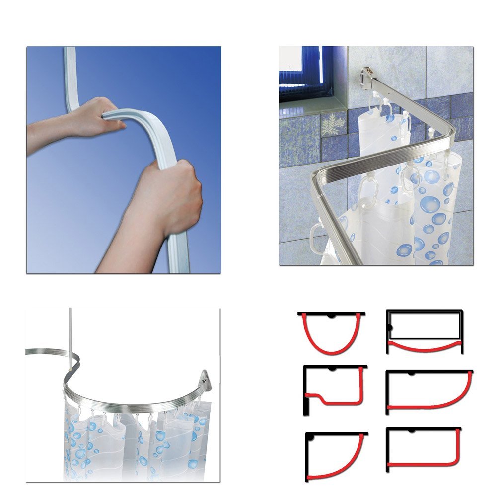 1345-2 ΒΡΑΧΙΟΝΑΣ ΜΠΑΝΙΟΥ ΕΥΚΑΜΠΤΟΣ BENDY SILVER 3M - Image 1