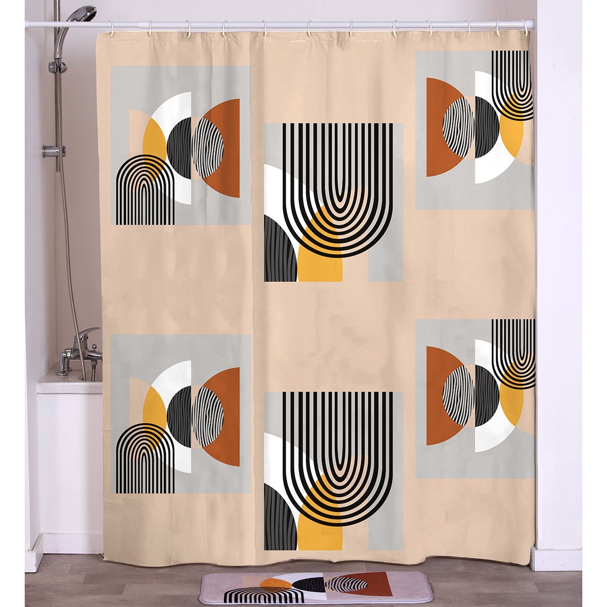 1346-1 Κουρτίνα μπάνιου peva 180×180 cm - Image 1