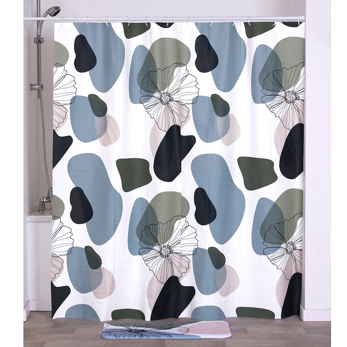 1347-1 Κουρτίνα μπάνιου peva 180×180 cm - Image 1