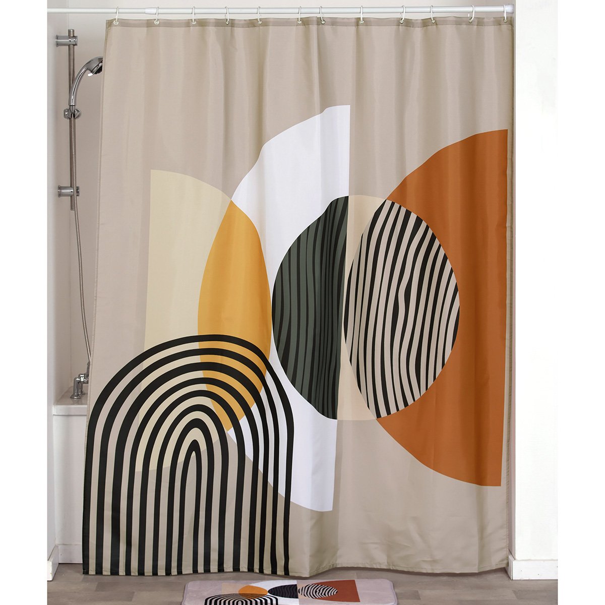 1352-1 Κουρτίνα μπάνιου polyester 180×200 cm - Image 1