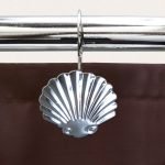 ΚΡΙΚΟΙ ΚΟΥΡΤΙΝΑΣ ΜΠΑΝΙΟΥ SHELL CHROME