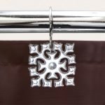 ΚΡΙΚΟΙ ΚΟΥΡΤΙΝΑΣ ΜΠΑΝΙΟΥ LACE CHROME