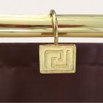 ΚΡΙΚΟΙ ΚΟΥΡΤΙΝΑΣ ΜΠΑΝΙΟΥ GREEK KEY BRASS