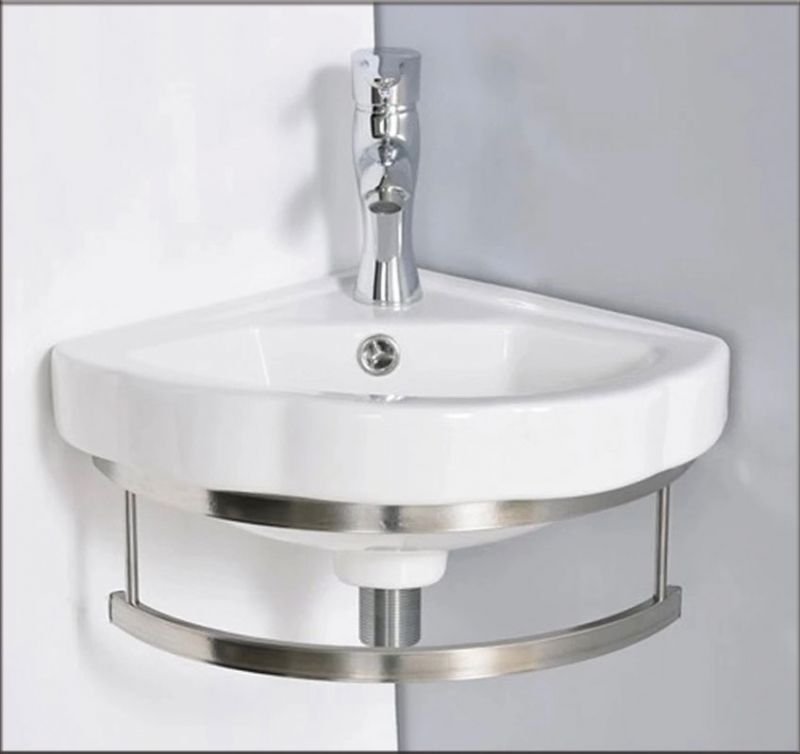 18-3603 CORNER ΝΙΠΤΗΡΑΣ + ΒΑΣΗ ΙΝΟΧ 435*405*175_ - Image 1