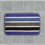 ΠΑΤΑΚΙ ΜΠΑΝΙΟΥ LINES ΜΠΛΕ 40X60