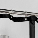 Brix 180x200 black κουρτίνα μπάνιου πλαστική Sealskin - Image 2