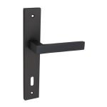 Πόμολο Πόρτας Ανθρακί No 212 Πλάκα