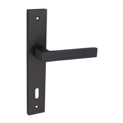 Πόμολο Πόρτας Ανθρακί No 212 Πλάκα