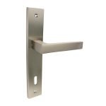 Πόμολο Πόρτας Νίκελ ματ No 212 Πλάκα