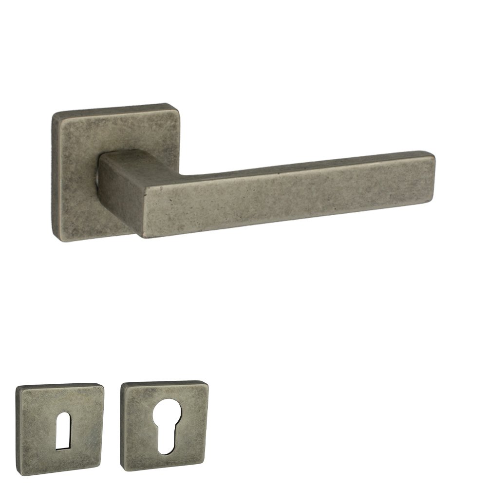 212 ROZ SLV Πόμολο Πόρτας No 212 Ροζέτα Κασσίτερος