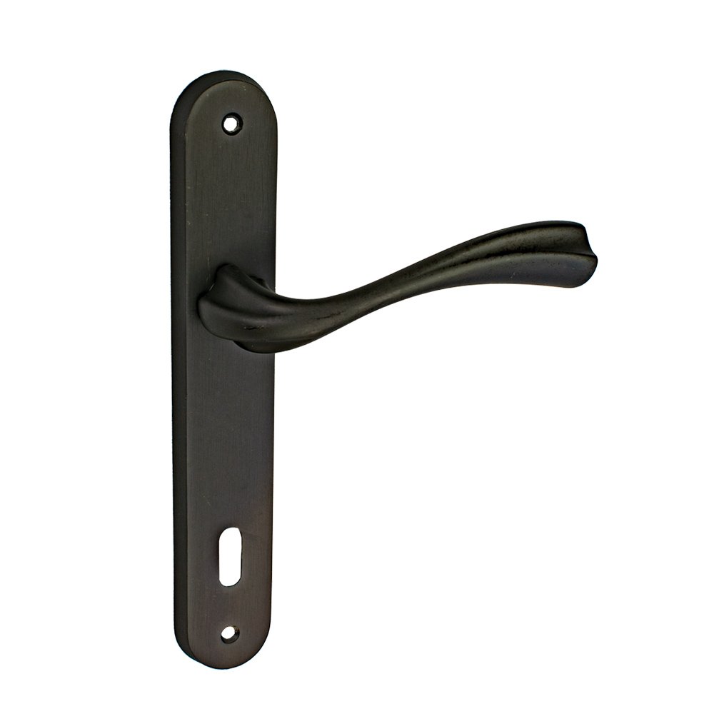 216 PL ANTHR Πόμολο Πόρτας No 216 Πλάκα Ανθρακί