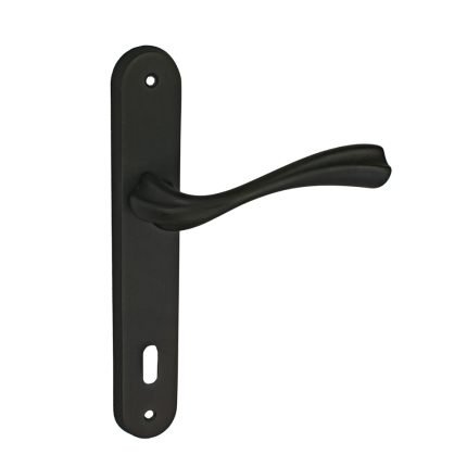 Πόμολο Πόρτας No 216 Πλάκα Μαύρο Ματ