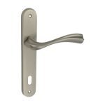 Πόμολο Πόρτας No 216 Πλάκα Νικελ Ματ