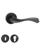 Πόμολο Πόρτας No 216 Ροζέτα Μαύρο