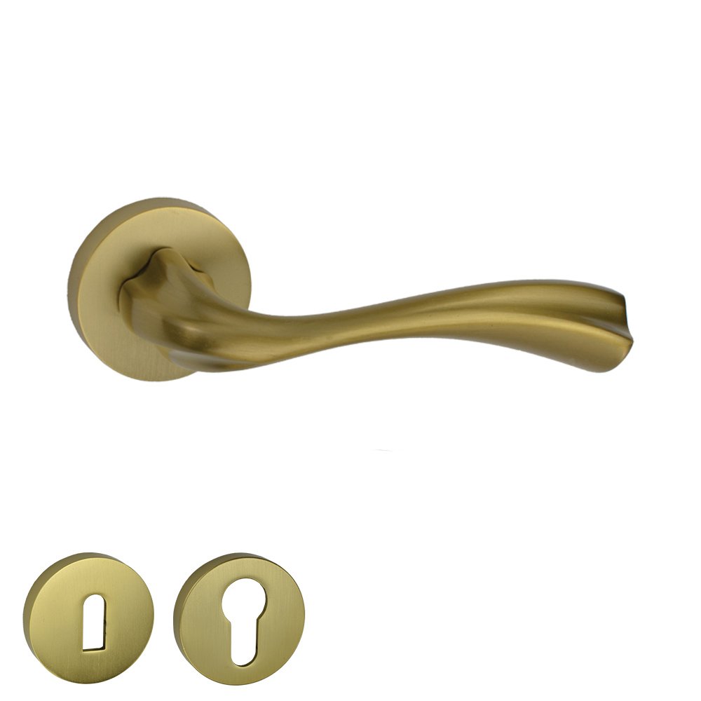 216 ROZ OM Πόμολο Πόρτας No 216 Ροζέτα Χρυσό Ματ - Image 1