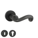 Πόμολο Πόρτας No 217 Ροζέτα Μαύρο ματ