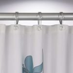 Orchid 180x200 blue κουρτίνα μπάνιου υφασμάτινη Sealskin - Image 2