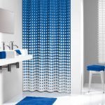 Speckles 180x200 royal blue κουρτίνα μπάνιου υφασμάτινη Sealskin