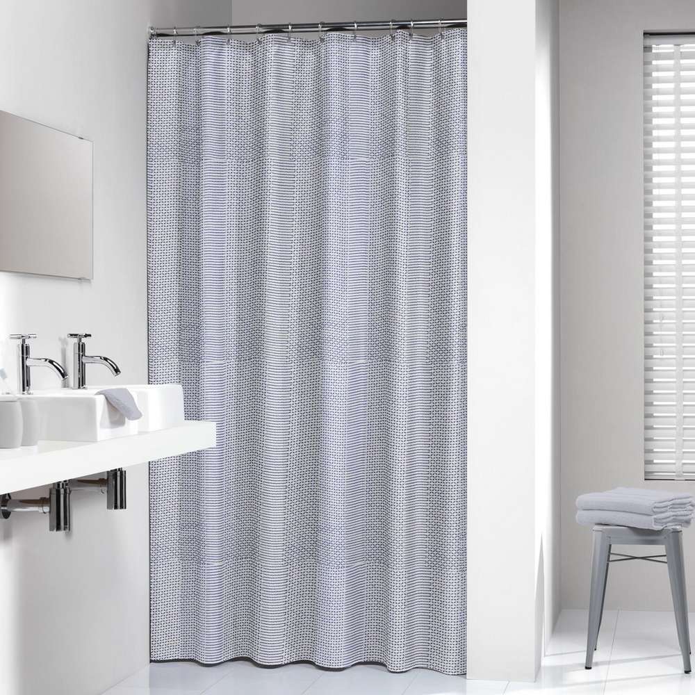 233711324-1 Wave 180x200 blue κουρτίνα μπάνιου υφασμάτινη Sealskin - Image 1