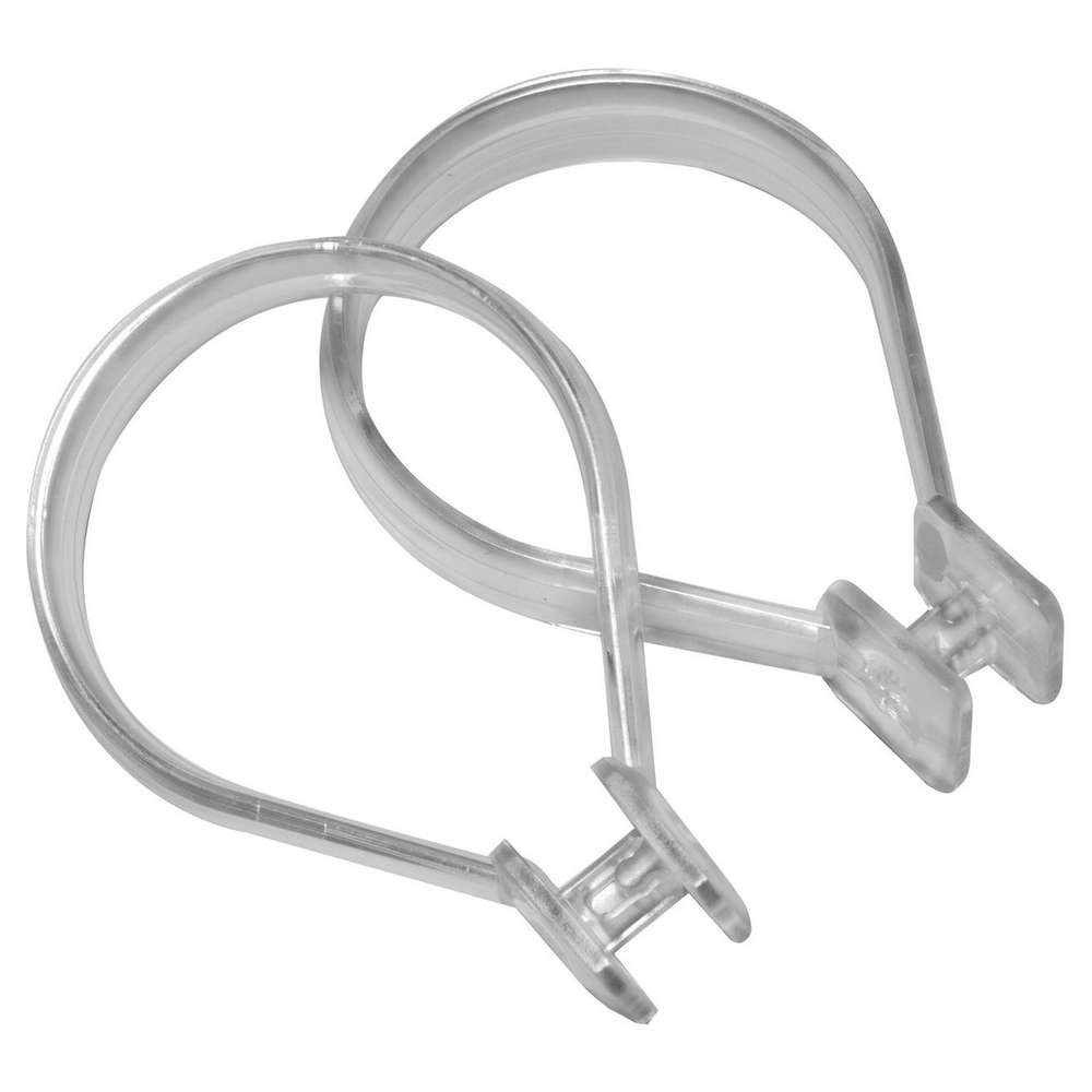 251060200-1 Beauty 12 pcs transparent κρίκοι κουρτίνας μπάνιου Sealskin - Image 1